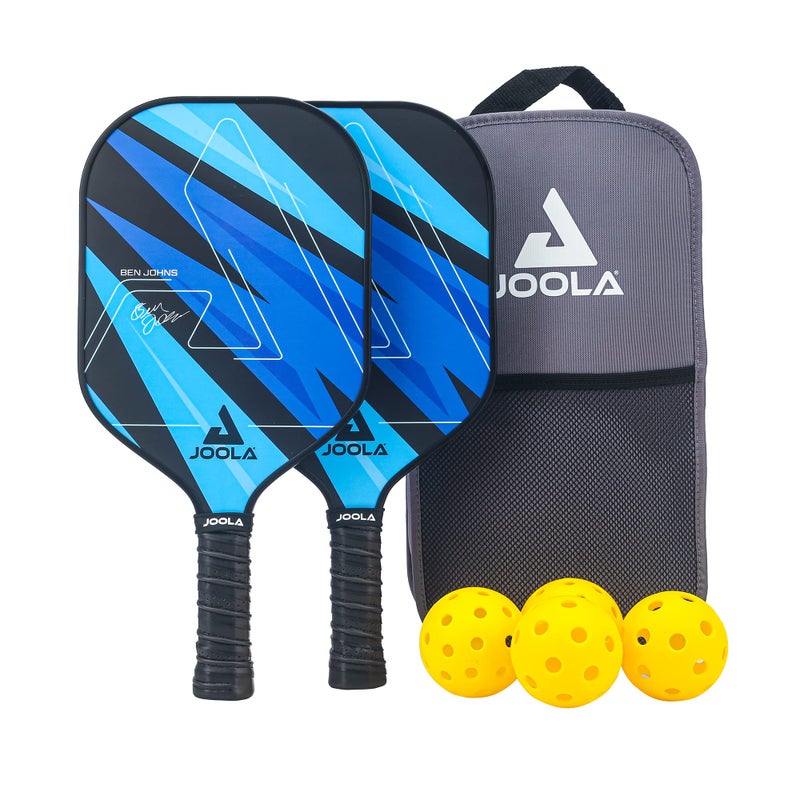 JOOLA Ben Johns Pickleball Set Made with Reinforced Fiberglass and Honeycomb Polypropylene Includes 2 Paddles 4 Balls and JOOLA Pickleball Bag - Image 2