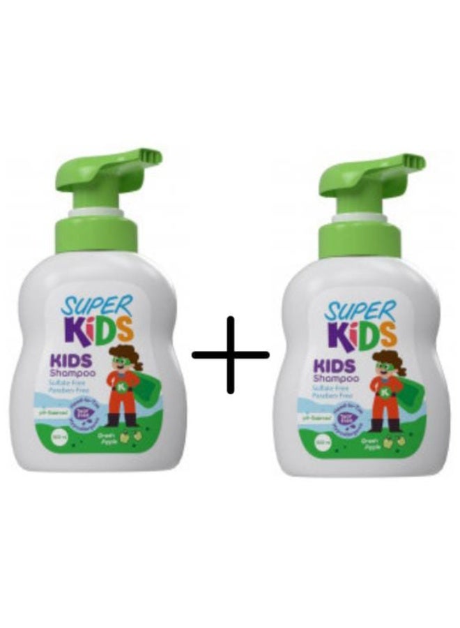 Superkids Shampoo for Kids Apple 300 ml- Green Apple