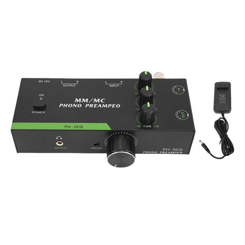 LiebeWH MM MC Phono Preamp Professional Stereo Phonograph Preamplifier Us Plug For Turntable Record Player With 5 Pin XLR Input Output Adjustable Eq - Image 2