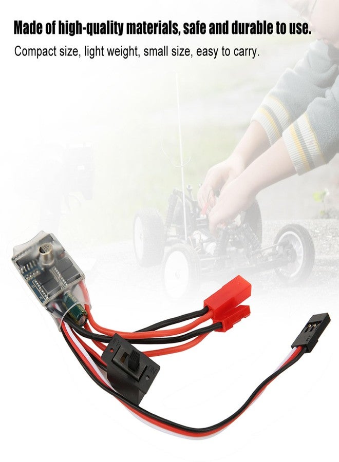 Chazcool ESC Brushed Motor Speed Controller, RC Car ESC for 1/16 1/18 1/24 Car Boat, 30A 4-8V ESC Two Way with Brake - Image 4