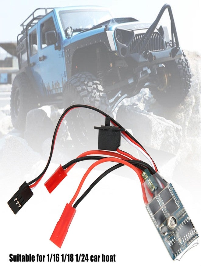 Chazcool ESC Brushed Motor Speed Controller, RC Car ESC for 1/16 1/18 1/24 Car Boat, 30A 4-8V ESC Two Way with Brake - Image 5