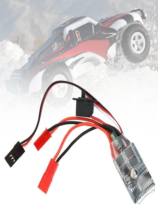 Chazcool ESC Brushed Motor Speed Controller, RC Car ESC for 1/16 1/18 1/24 Car Boat, 30A 4-8V ESC Two Way with Brake - Image 3