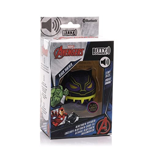 Bitty Boomers Marvel Black Panther Blacklight Mini Bluetooth Speaker - Image 3