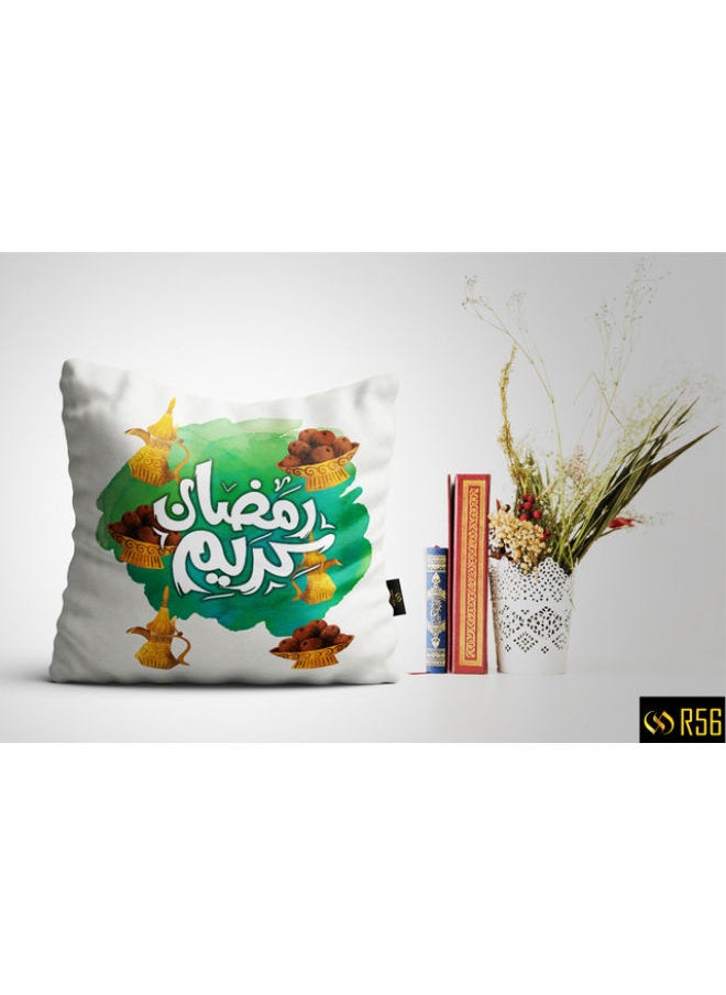 نجيب سليم كيس مخدة بتصميم رمضاني / غطاء وسادة رمضان 45x45 cm R56 