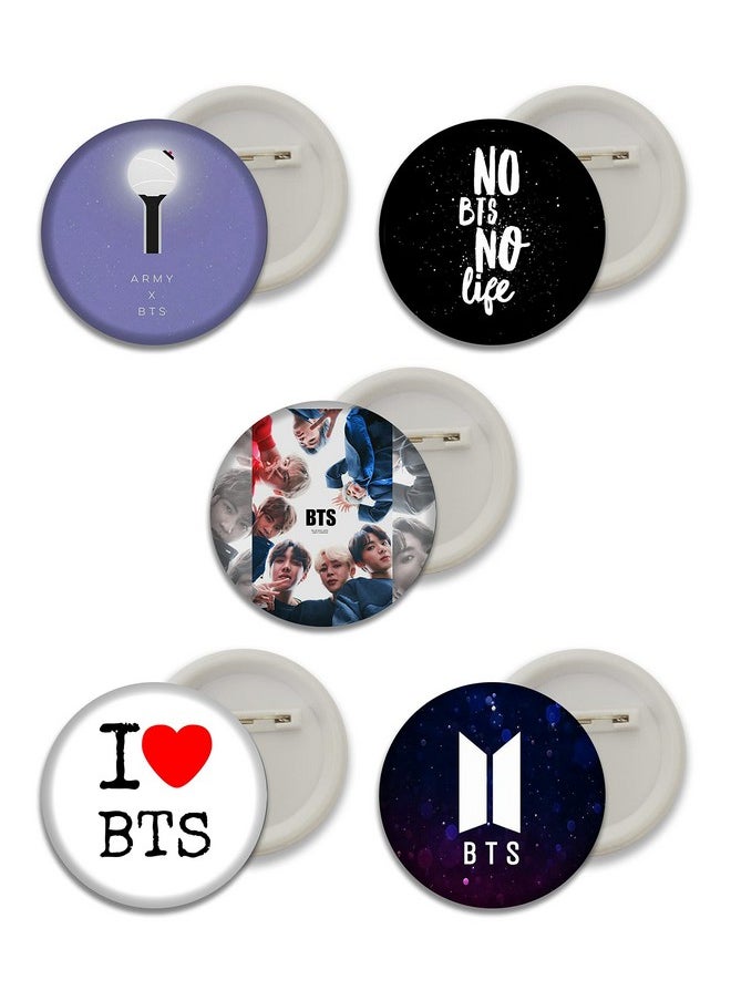 D2c D2C Premium Bts Button Badges/Badge for Girls, Boys, Men & Women with Trendy & Stylish Accessories for Bags/Backpacks Birthday Gift/Decoration/Friends  - Image 1