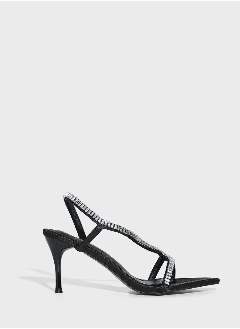 ايلا ليمتد اديشن Pointy Toe  Embellished Heel Sandal