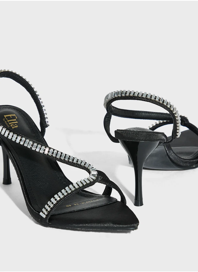 ايلا ليمتد اديشن Pointy Toe  Embellished Heel Sandal