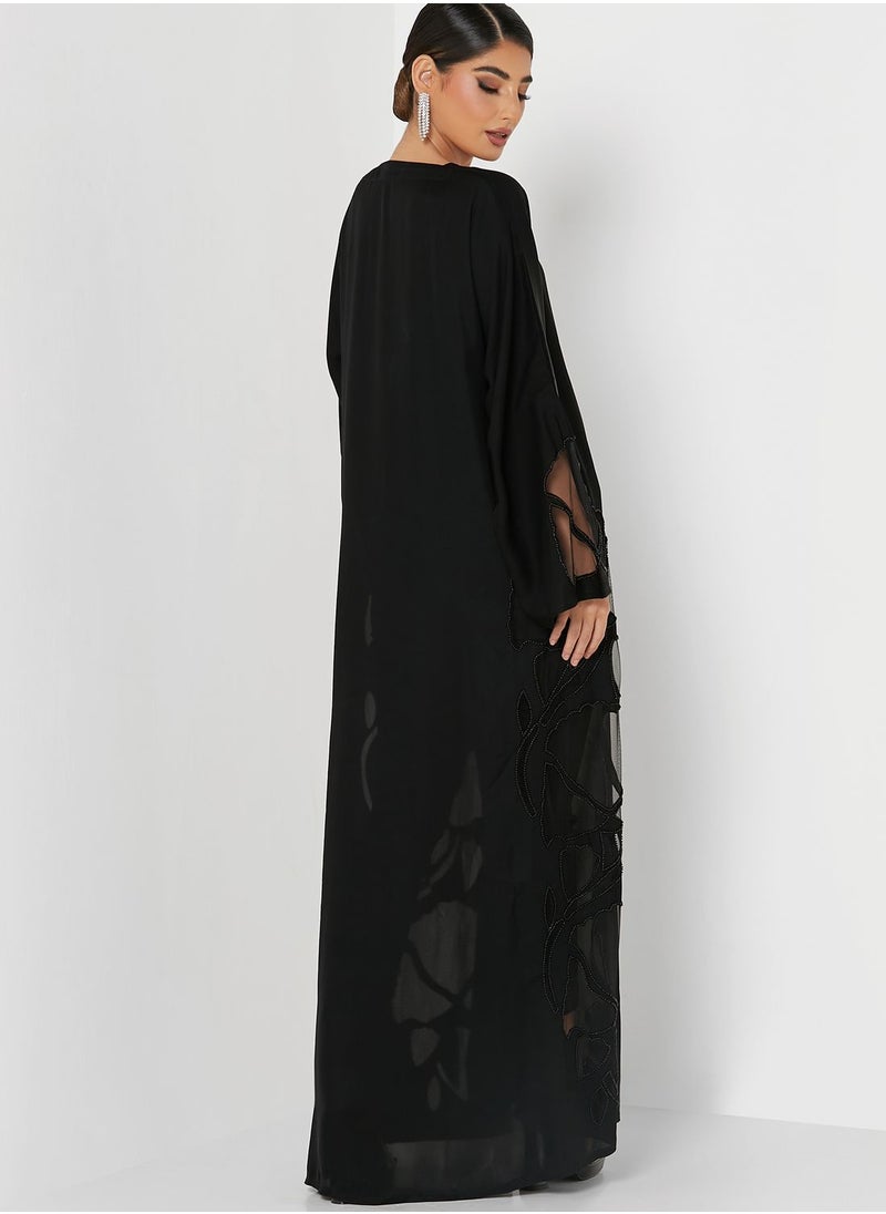 Khizana Printed Abaya  - Image 2