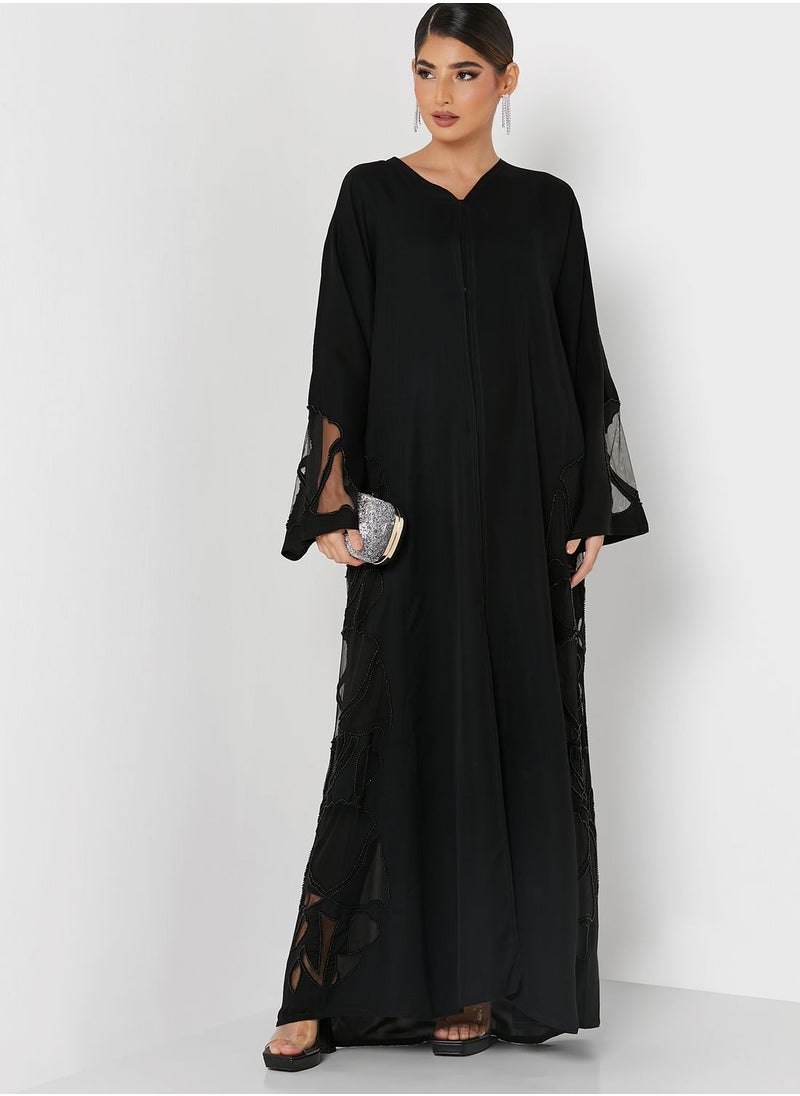 Khizana Printed Abaya  - Image 1