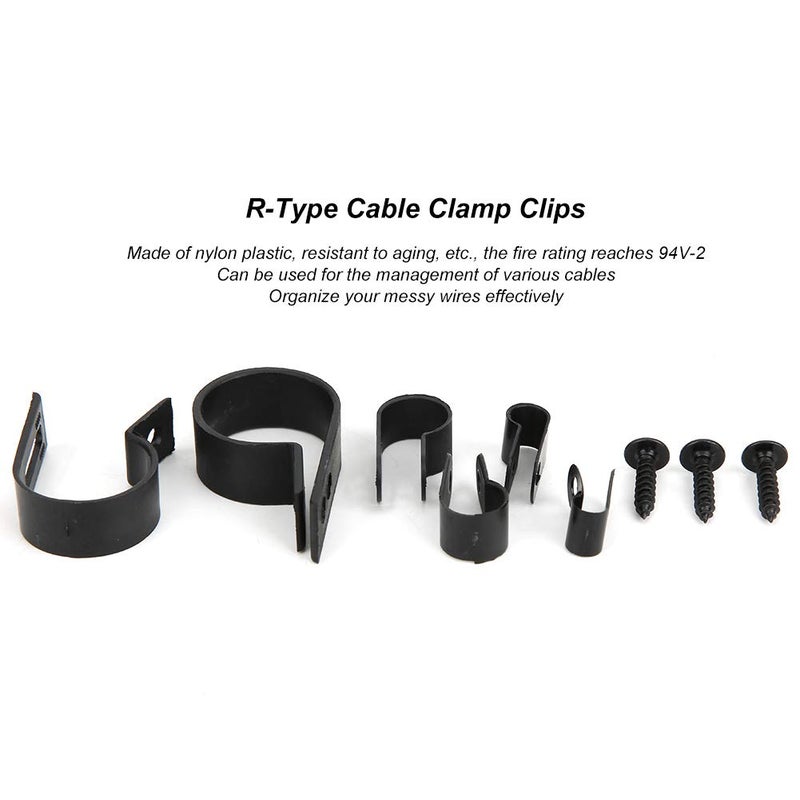 150Pcs Nylon Cable Clips With M4x16mm Screws For Wire Management - Image 3
