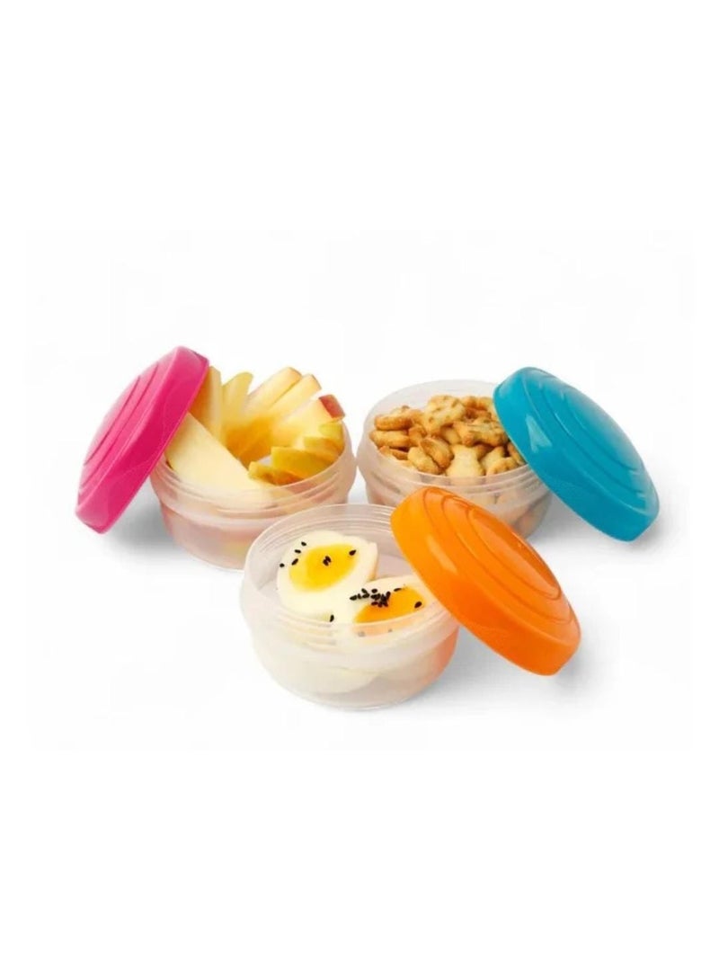 Mini Plastic Sauce Containers – Set of 3 with Leak-Proof Lids | Perfect for Travel, Lunch Boxes & More - Image 2