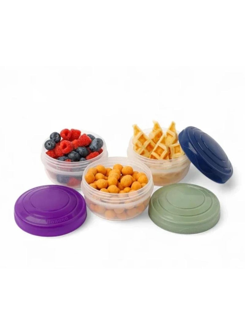 Mini Plastic Sauce Containers – Set of 3 with Leak-Proof Lids | Perfect for Travel, Lunch Boxes & More - Image 4