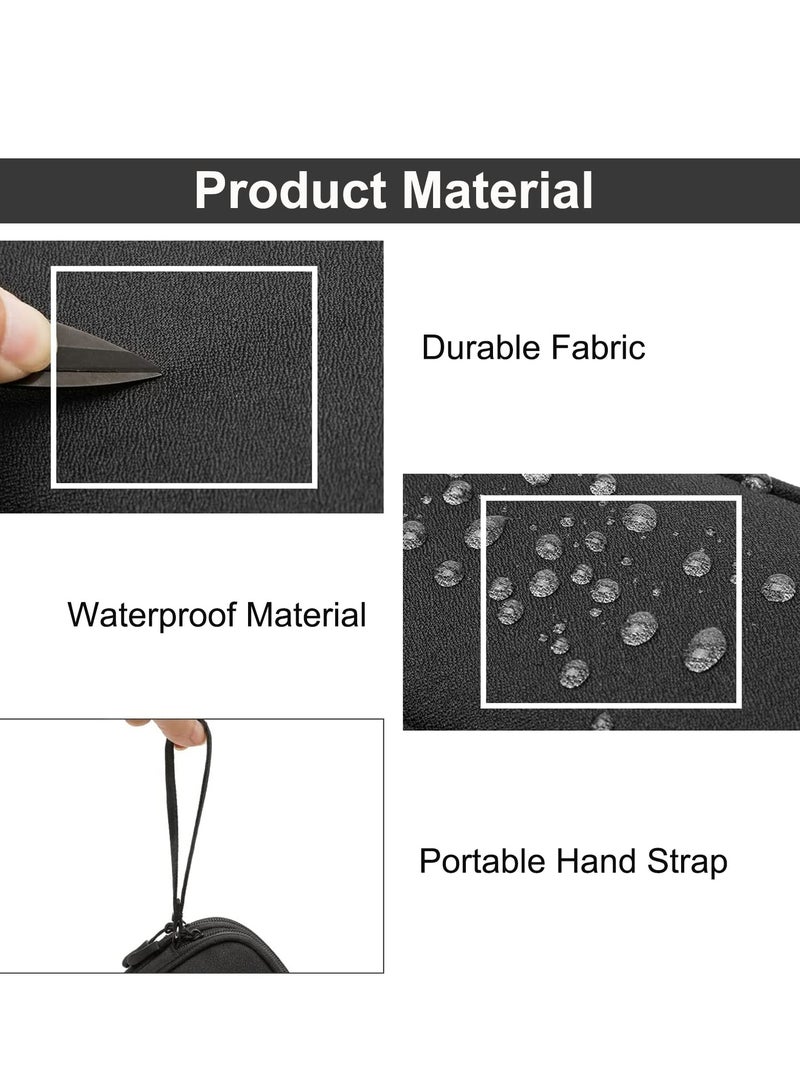 erorex Portable Electronic Accessories Bag Travel Gadgets Storage Case Cable Organizer Pouch Compatible for Charger USB Cables SD Memory Cards Earphone Flash Hard Drive Phone Power Bank Black S - Image 3