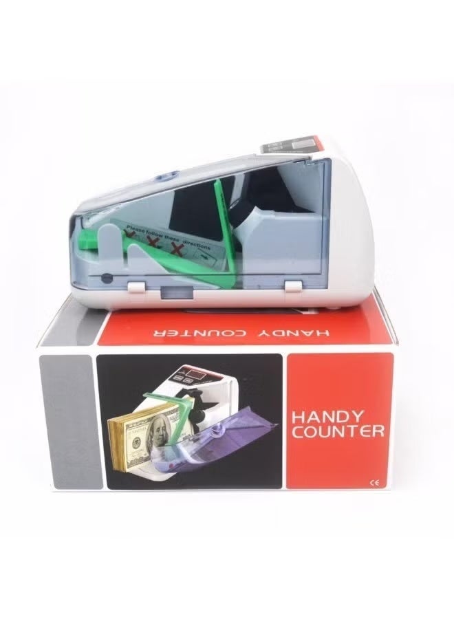 كروني CRONY V30 Portable Money Detector & Counter – 600 Notes/Min Speed, 200pcs Hopper & Stacker, UV Detection Technology, Built-In LED Display, Automatic Money Detection, Compact & Lightweight (400g), Rechargeable Battery, AC 100-240V/DC 12V Power – Perfect For Cash Handling At Home, Office, Retail, Banks, And Small Businesses - Image 3