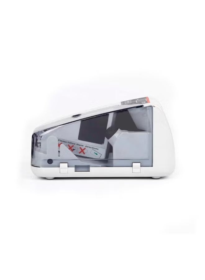 كروني CRONY V30 Portable Money Detector & Counter – 600 Notes/Min Speed, 200pcs Hopper & Stacker, UV Detection Technology, Built-In LED Display, Automatic Money Detection, Compact & Lightweight (400g), Rechargeable Battery, AC 100-240V/DC 12V Power – Perfect For Cash Handling At Home, Office, Retail, Banks, And Small Businesses - Image 5