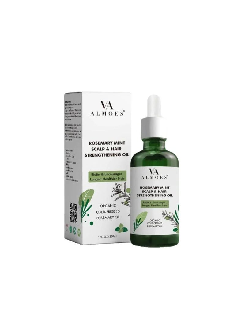 الموس ألموس - زيت إكليل الجبل والنعناع لتقوية الشعر وفروة الرأس - 30 مل - Image 1