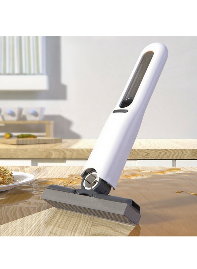 HOMESTAR Portable Mini Mop Kitchen Cleaning Tools Car Desk Office Self-Squeeze Short MOP, Hand WASH-Free Absorbent with 1 Cotton Head, Sponge for Bathroom Kitchens Table - Image 4