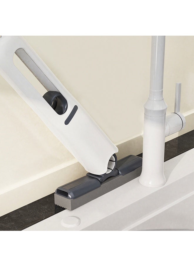 HOMESTAR Portable Mini Mop Kitchen Cleaning Tools Car Desk Office Self-Squeeze Short MOP, Hand WASH-Free Absorbent with 1 Cotton Head, Sponge for Bathroom Kitchens Table - Image 3