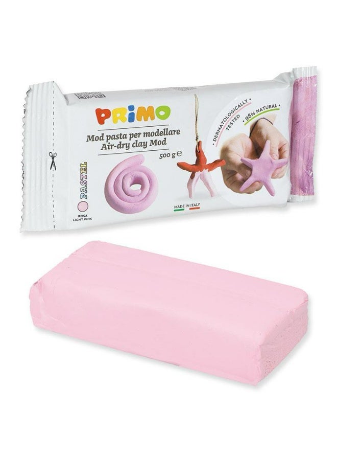 PRIMO Air-drying clay and ceramic paste, 500g, pink color, non-toxic, for young artists from Primo Italy - Image 2