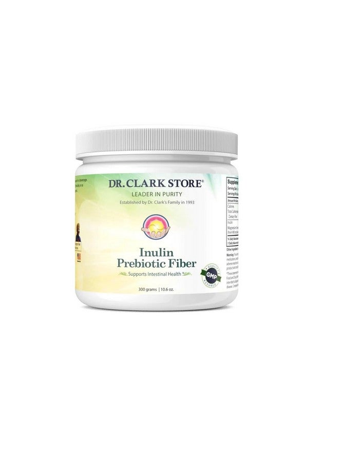Dr Clark Store Dr. Clark Inulin Powder (FOS) - Prebiotic Soluble Fiber for Gut Health, 300g - Supports Digestive Health & Regularity - Image 1