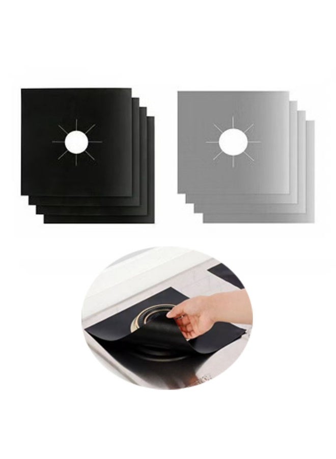 8-Piece Gas Stove Burner Cover Reusable Gas Range Protectors 27 x 27cm - Image 1