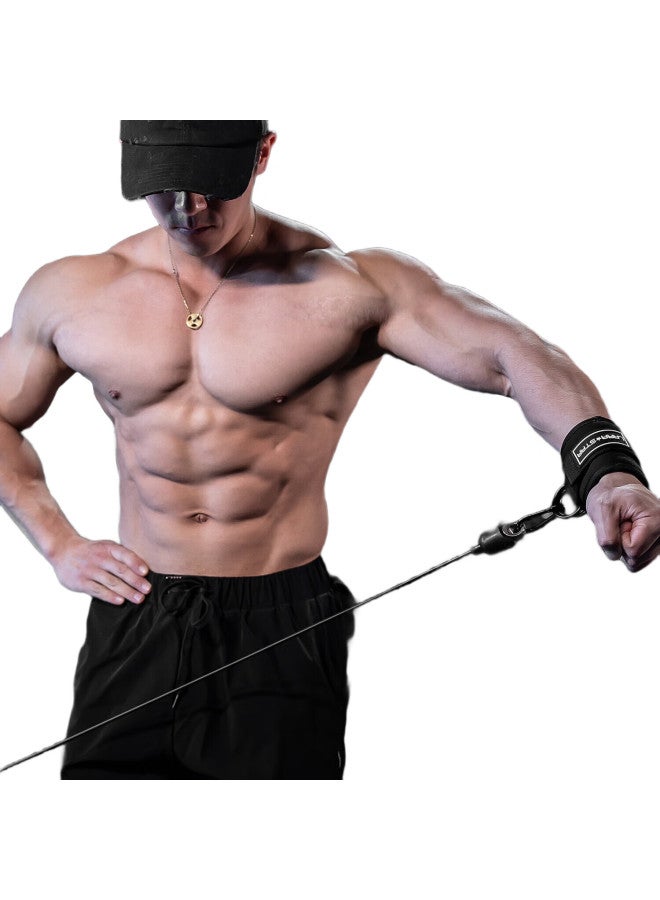 LAURASTAR Laura Star Gantry Fitness Ankle Lock, Glute Rope, Back Kick Auxiliary Leg Strength Training Resistance Band Set, Black, Double Pair - Image 2