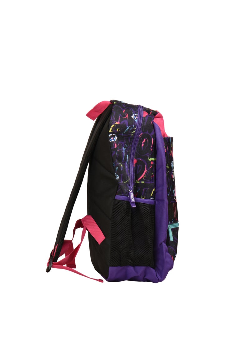 Track School Backpack, Stylish, Durable and Vibrant 18-inch Bag AS012-18 - Image 4