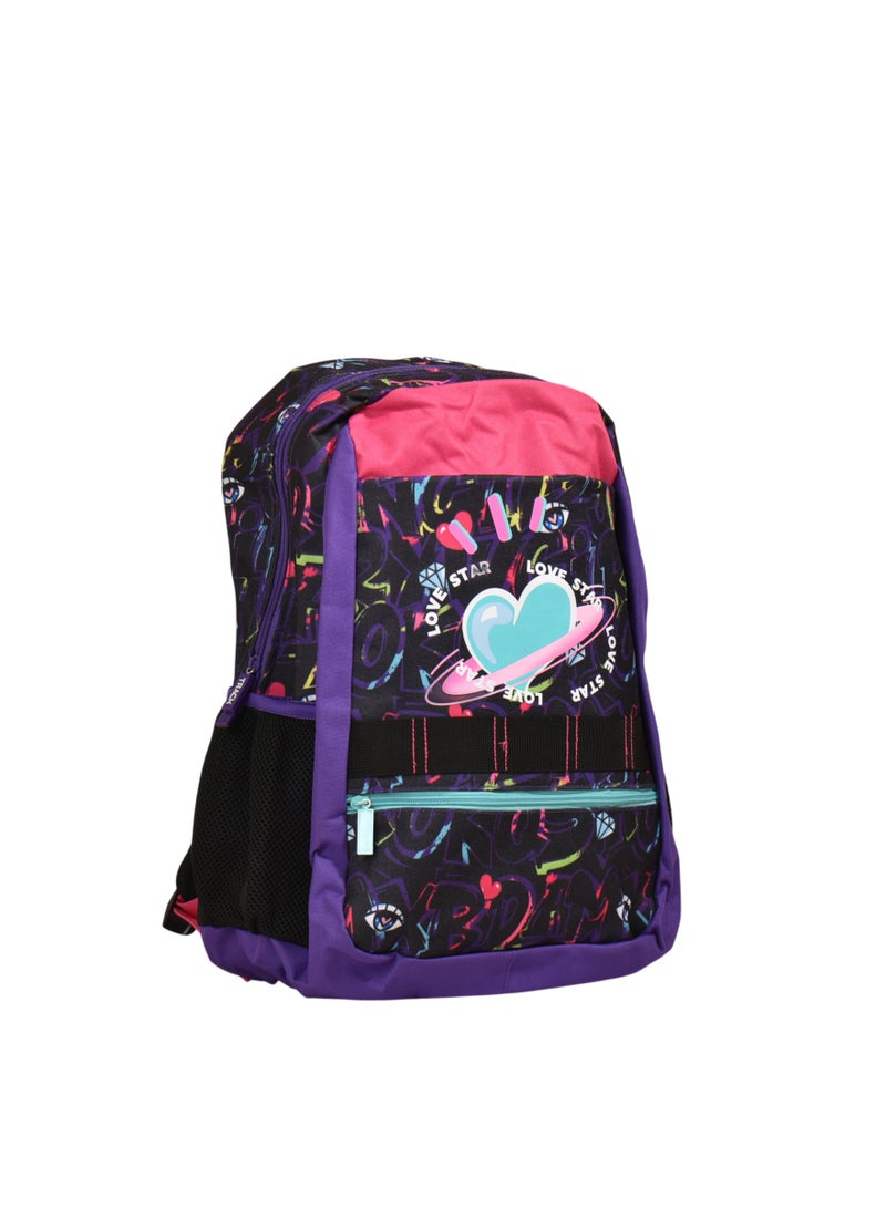 Track School Backpack, Stylish, Durable and Vibrant 18-inch Bag AS012-18 - Image 3