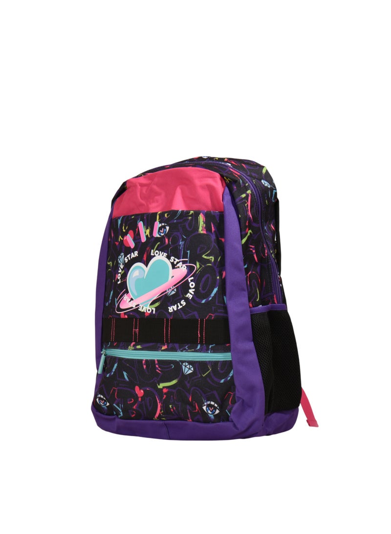 Track School Backpack, Stylish, Durable and Vibrant 18-inch Bag AS012-18 - Image 2