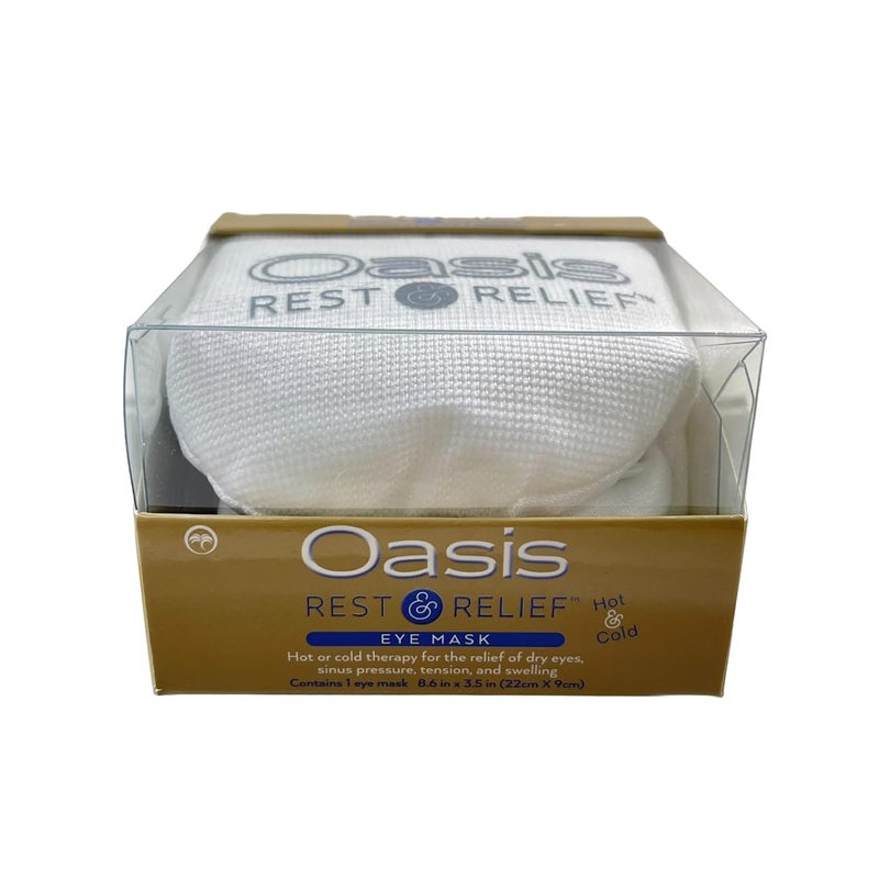 Oasis Rest Relief Eye Mask Adjunct Hot and Cold Therapy for The Relief of Dry Eye Symptoms