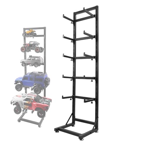 GIXCEL RC Car Display Stand Multilayer Storage Rack Shelf for RC Scale Model Cars 18 110 112 118 124 Compatible with TRX4 SCX10 TRX4M Ascent18 FCX18 SCX24 Crawler Trucks Upgrades - Image 1