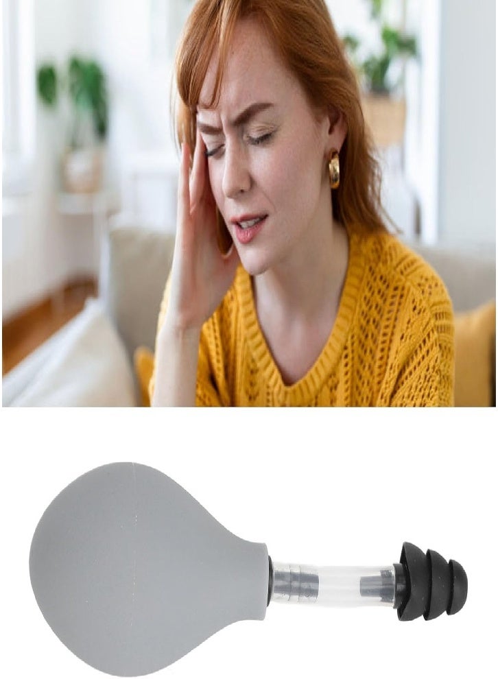 Ear pressure relief device, migraine and headache relief product, airplane ear pressure relief device, inner ear pressure equalization, tension relief - gray - Image 3