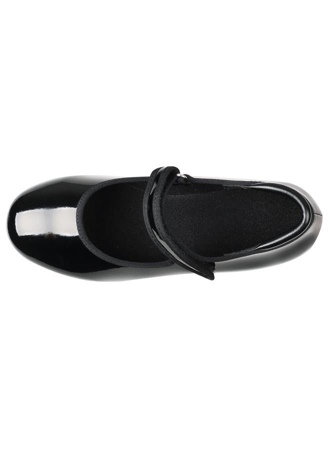 Linodes Patent Easy Strap Tap Shoe for Girls and Boys (Toddler/Little Kid/Big Kid)-Black-11M-Little Kid - Image 5