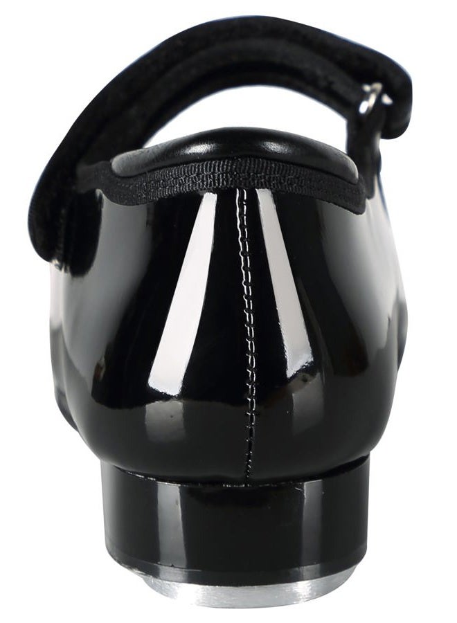 Linodes Patent Easy Strap Tap Shoe for Girls and Boys (Toddler/Little Kid/Big Kid)-Black-11M-Little Kid - Image 4