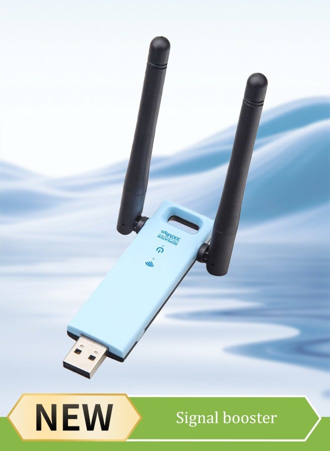 300Mbps Range Extender Repeater, Mini Compact Internet Booster for Home, Wireless Signal Repeater, Signal Enhancer - Image 1