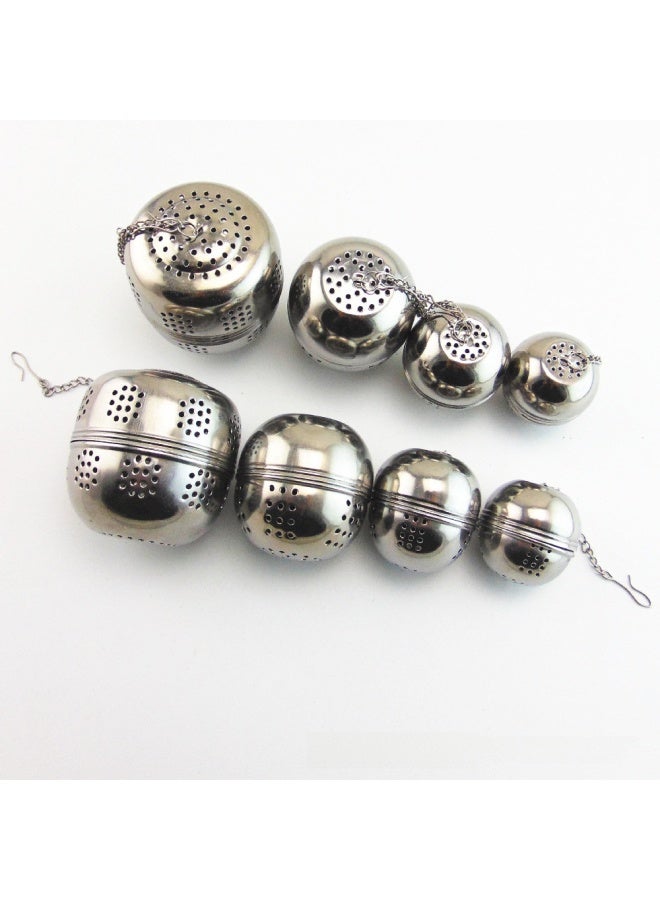 Stainless Steel Heart-shaped Tea Ball Strainer Five-star Tea Leach Bag Kitchen Utensils Infuser Clip-Color:5.5 Mesh Tea Clip 304 Material - Image 3