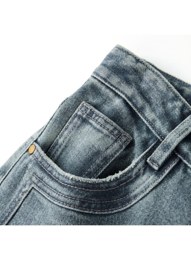 Waxbird Taiping Bird Women's Autumn Straight-leg Jeans Fashion Casual Versatile Commuting Texture Thin Denim Deep Blue S - Image 2