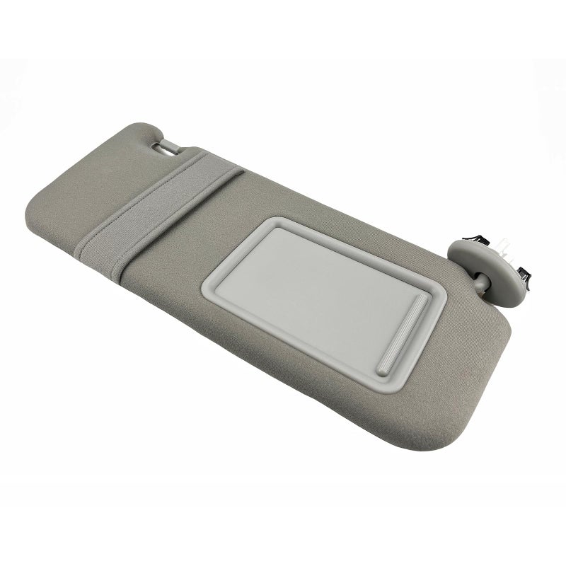 GlymXia Pair of Left and Right Sun Visors with Clips for Toyota Camry 2007 2008 2009 2010 2011 with Light Sunroof OEM Replace# 74320-06800-B0 (Gray Color) - Image 5