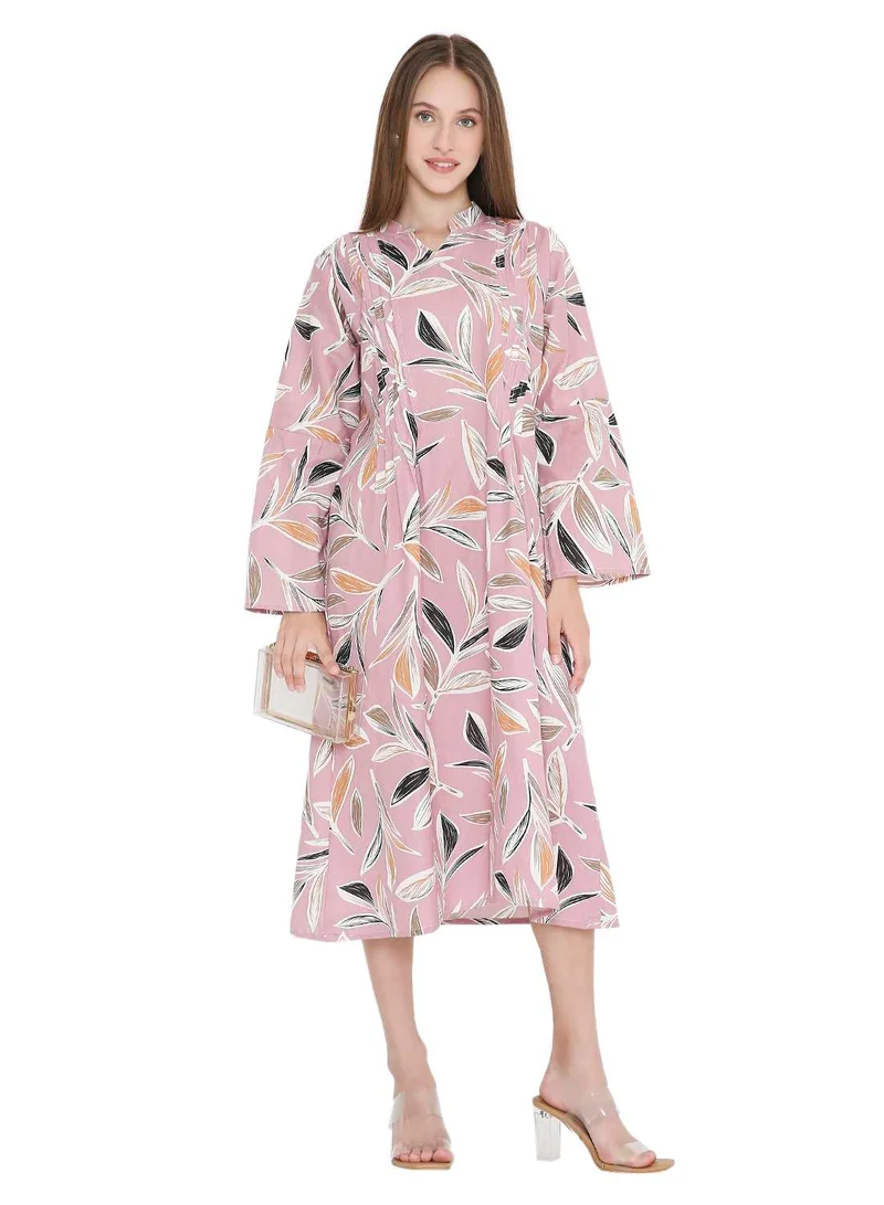 HANA & SARA UNIQUE PRINTED SHORT FARASHA MODEST WEAR ARABIC KAFTAN JALABIYA DRESS