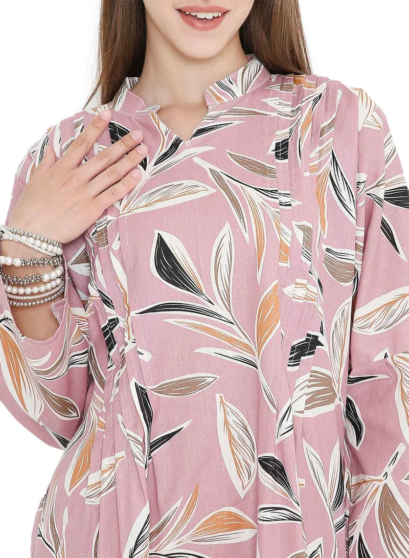 HANA & SARA UNIQUE PRINTED SHORT FARASHA MODEST WEAR ARABIC KAFTAN JALABIYA DRESS