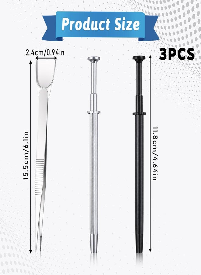 Alrhso Cake Tweezers for Decorating Tools Sprinkle Tweezers for Cake Decorating Tools Tweezer Scoop Sprinkles Grabber Tool Bead Scooper Tweezer for Jewelry Diamond Scoop - Image 5