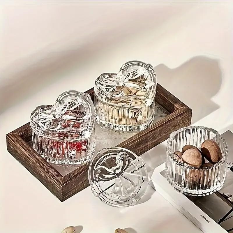 MARTVIA Glass Jars With Lids Small Mason Jars Candy Cookie Coffee Tea Seeds Nuts Spice Jar Buffet Jar (Set of 1) - Image 2