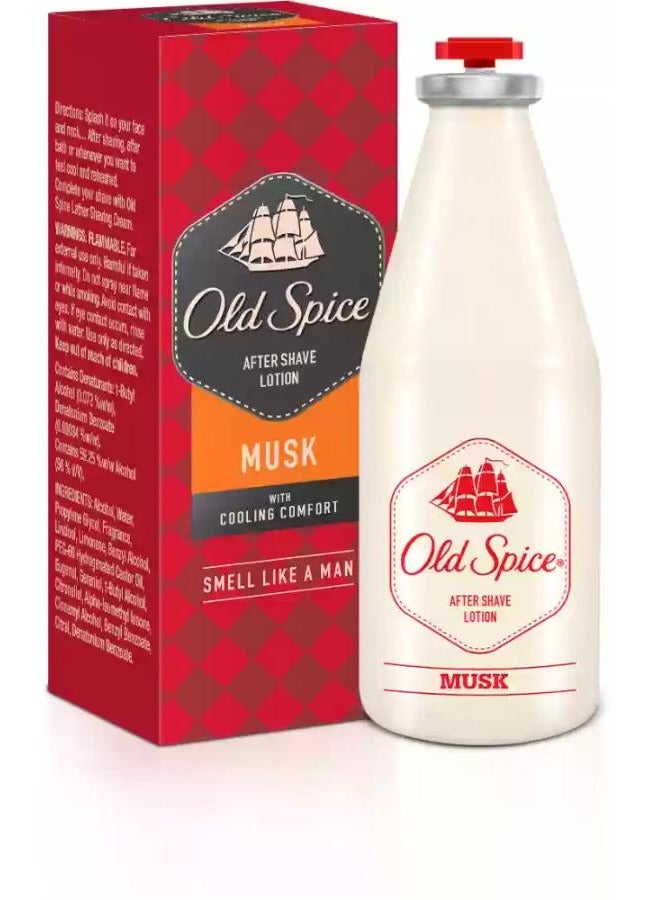 Old Spice After Shave Lotion Musk with Cooling Comfort  For Men150 ml
