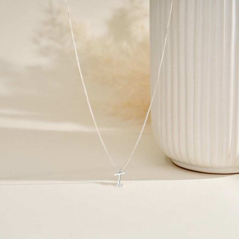 TITUTHIA Initial Necklaces for Women Trendy, Dainty Silver Letter Necklace Cute Pendant Choker Name Necklace Personalized Costume Monogram Simple Silver Jewelry Necklace for Women Gifts - Image 4