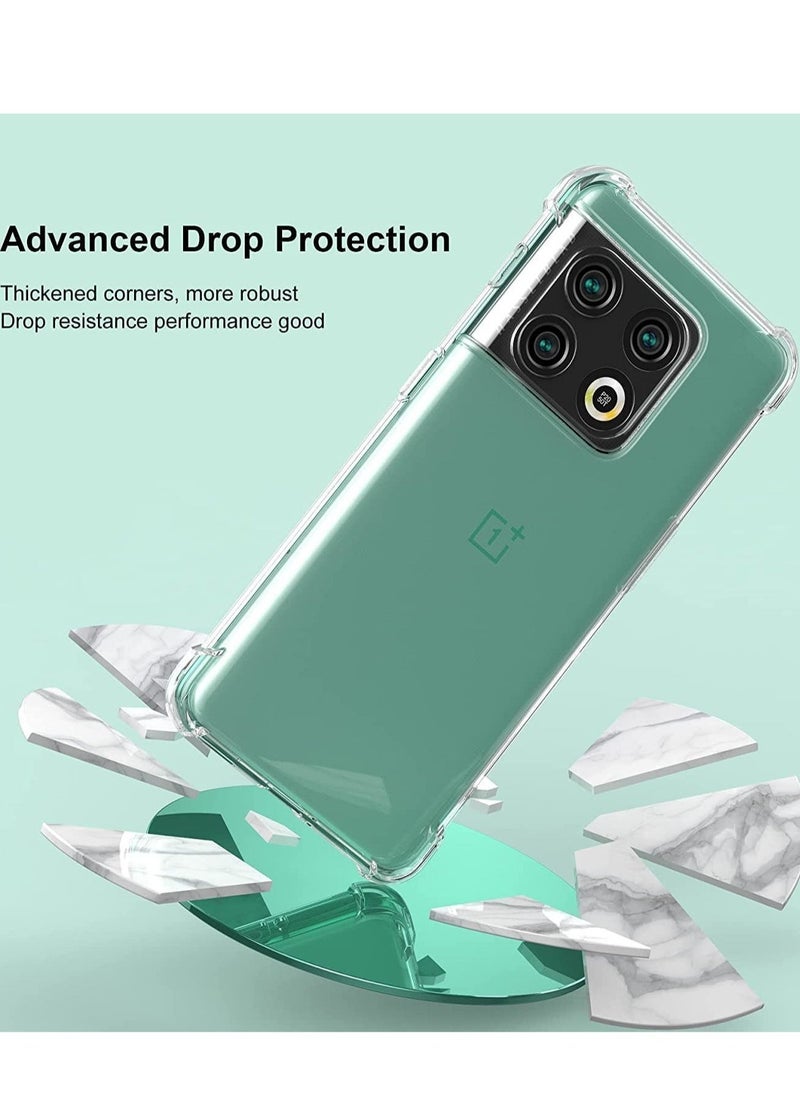 ELTRAZONE Case for OnePlus 10 Pro Case Cover Clear Back Air Cushion Soft Silicone Shockproof Anti-Scratch Protective Bumper Shell Corner for One Plus 10 Pro - Image 2