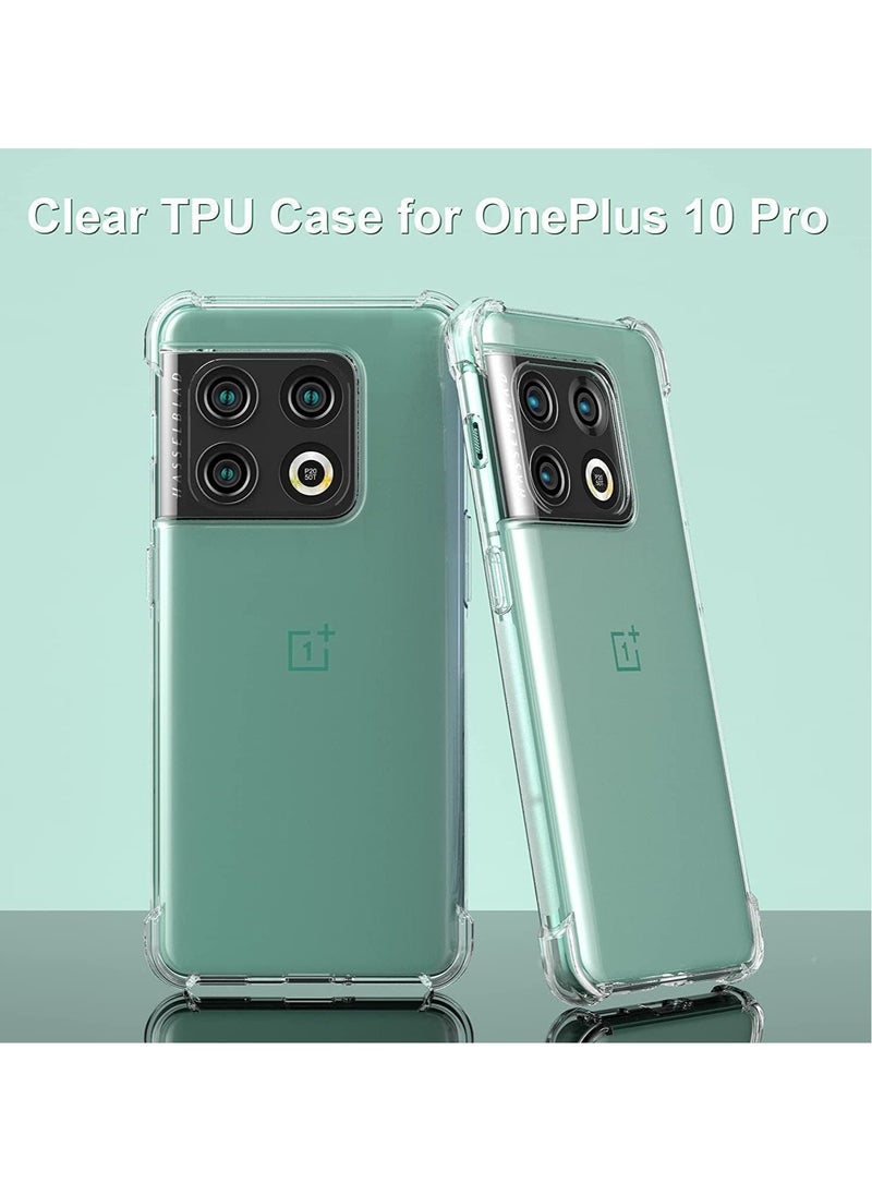 ELTRAZONE Case for OnePlus 10 Pro Case Cover Clear Back Air Cushion Soft Silicone Shockproof Anti-Scratch Protective Bumper Shell Corner for One Plus 10 Pro - Image 1