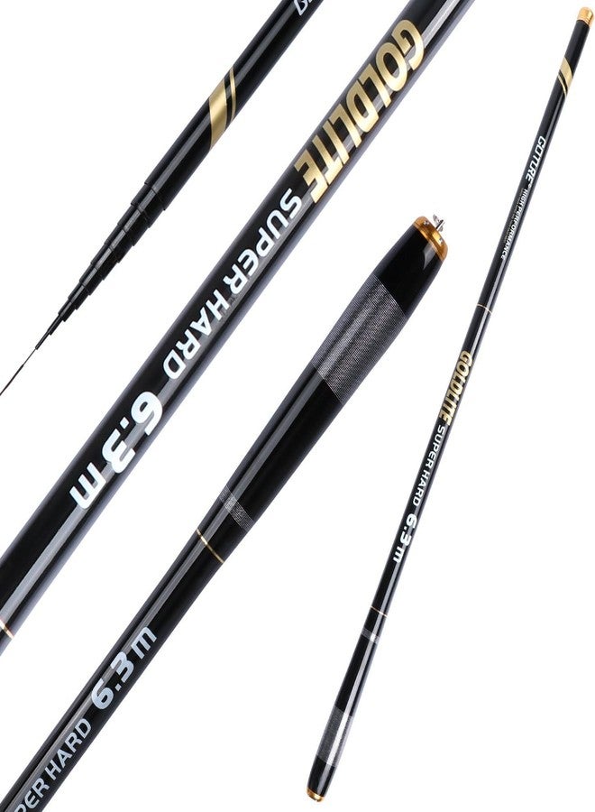 Goture Telescopic Tenkara Fishing Rod Set, Collapsible Crappie Rods 1 Piece Portable Hand Fishing Poles Carbon Fiber Telescoping Stream with Line 12 15 18 20 21 24Ft - Image 5