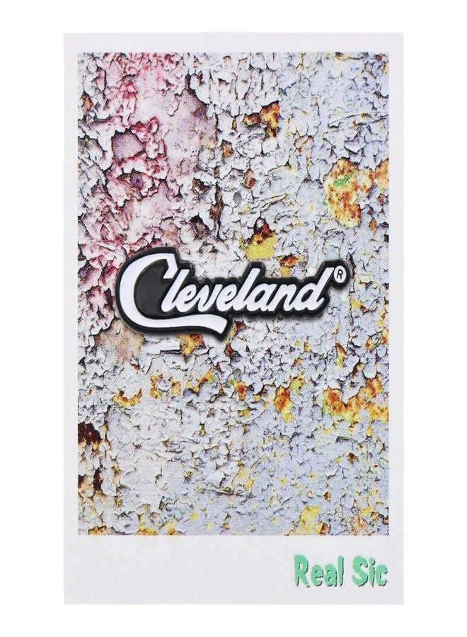 ريل سيك دبوس REAL SIC Cleveland Script - دبوس مينا فاخر، دبوس تذكاري يُعلق على طية السترة لإضافة لمسة عصرية لأي زي، حقائب الظهر، السترات، القبعات، مثالي لمحبي الرياضة. - Image 2