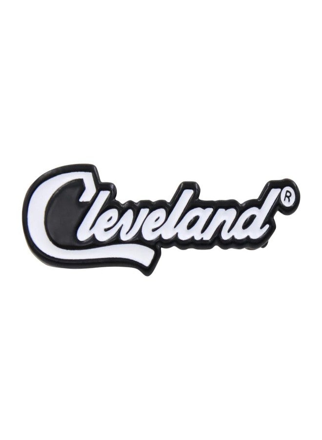 ريل سيك دبوس REAL SIC Cleveland Script - دبوس مينا فاخر، دبوس تذكاري يُعلق على طية السترة لإضافة لمسة عصرية لأي زي، حقائب الظهر، السترات، القبعات، مثالي لمحبي الرياضة. - Image 1