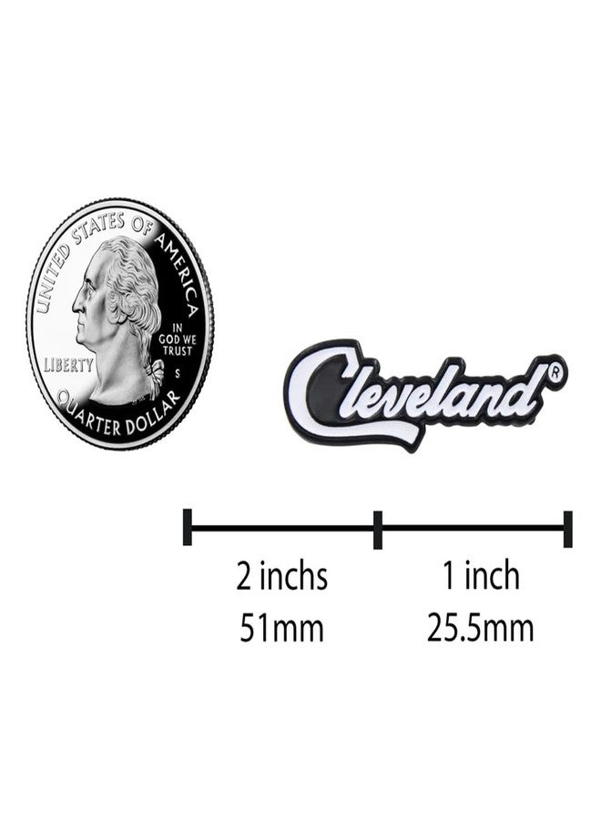 ريل سيك دبوس REAL SIC Cleveland Script - دبوس مينا فاخر، دبوس تذكاري يُعلق على طية السترة لإضافة لمسة عصرية لأي زي، حقائب الظهر، السترات، القبعات، مثالي لمحبي الرياضة. - Image 3